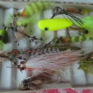 VINTAGE fishing Lure lot of 60 Plus+ Tackle Box and Fishing Accessories